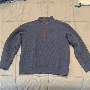Men's Blue Southern Tide Half-Zip Sweater Jacket